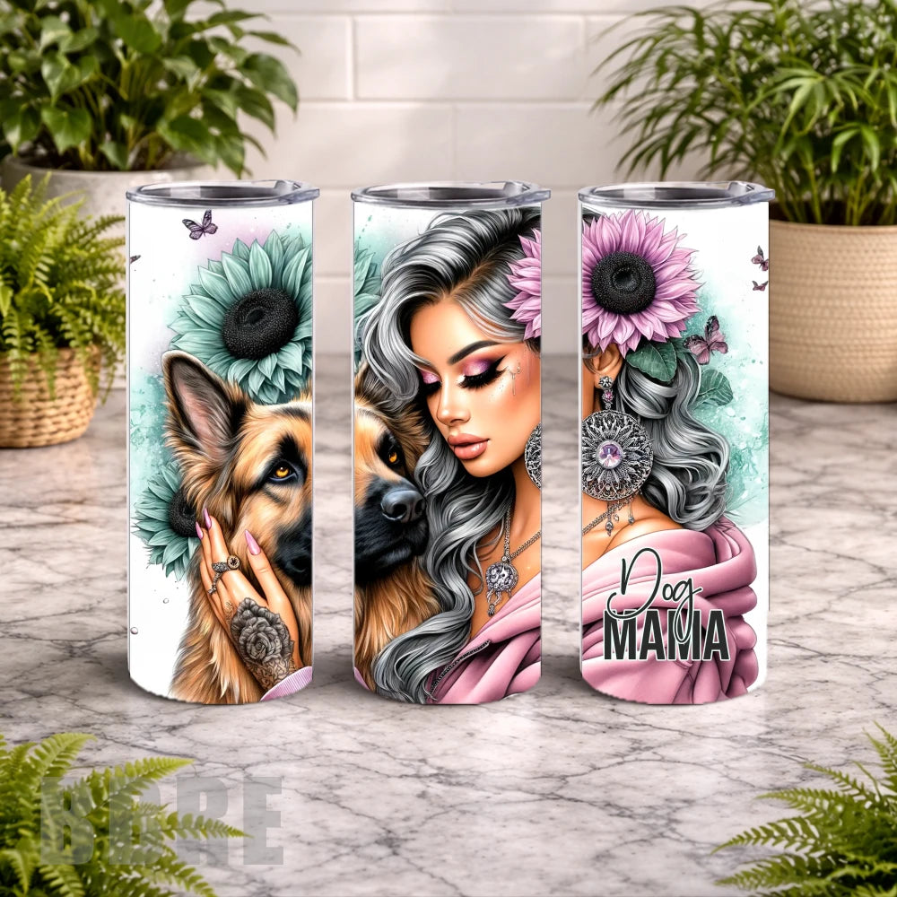 Dog Mama 2 20 OZ Wrap Mockup