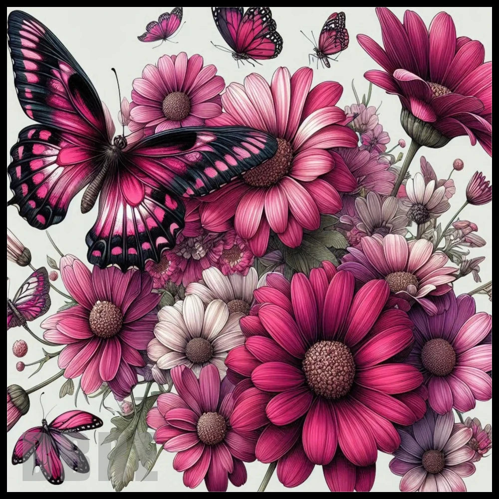 Butterfly Blooms 5 20 OZ Sublimation Wrap