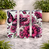 Butterfly Blooms 5 20 OZ Wrap Mockup