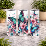 Butterfly Bloom 11 20 OZ Wrap Mockup