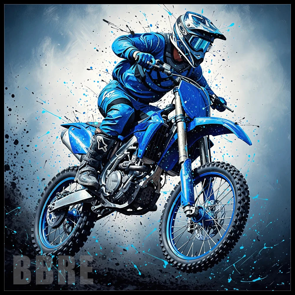 Blue Motocross 20 OZ Sublimation Wrap