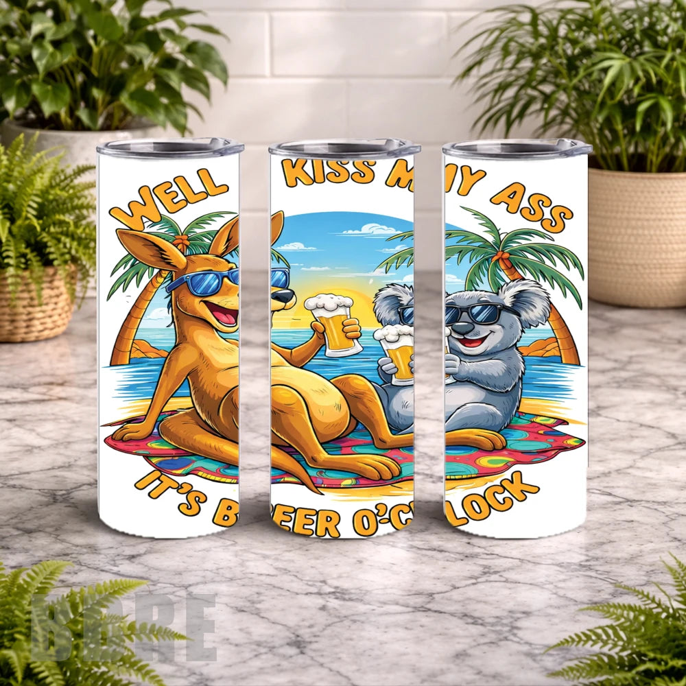 Kangaroo Koala 20 OZ Wrap Mockup