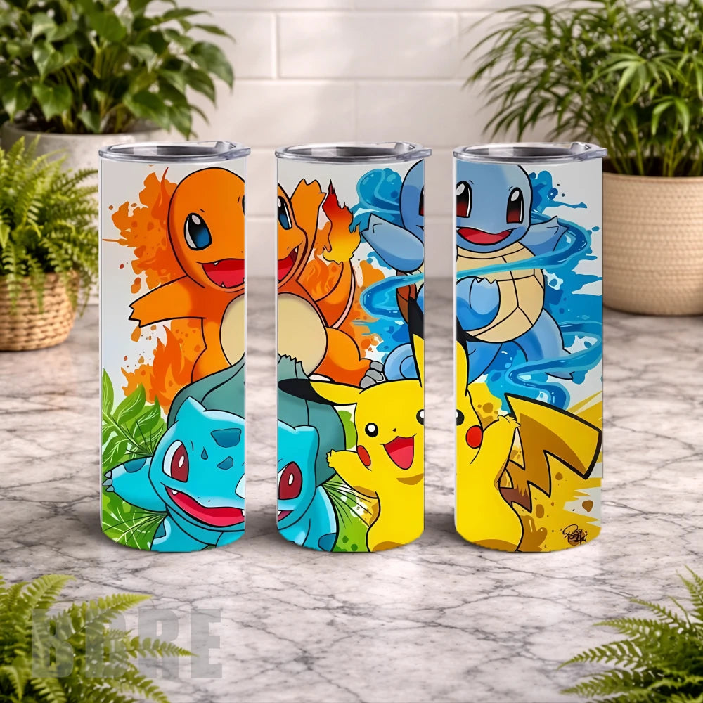 Pokemon Friends 20 OZ Wrap Mockup
