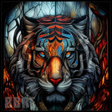 Tiger Stained Glass 20 OZ Sublimation Wrap