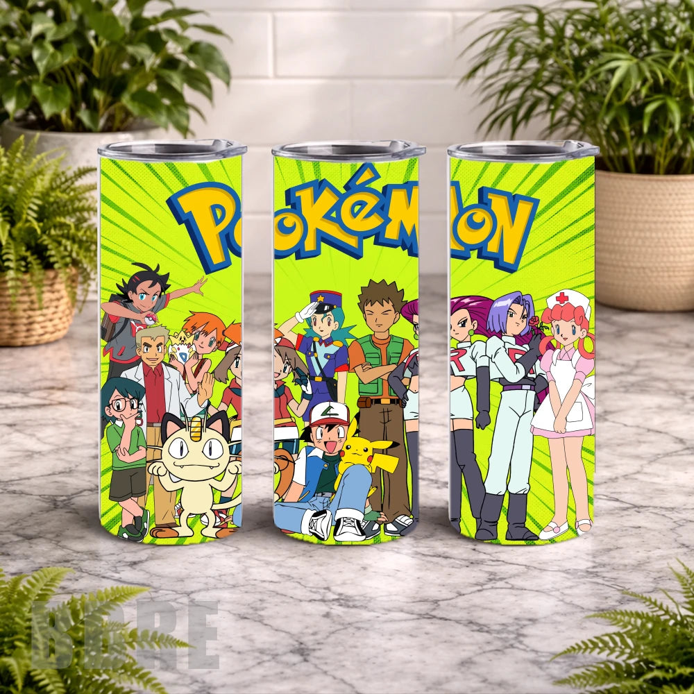 Pokemon Adventure 2 20 OZ Wrap Mockup
