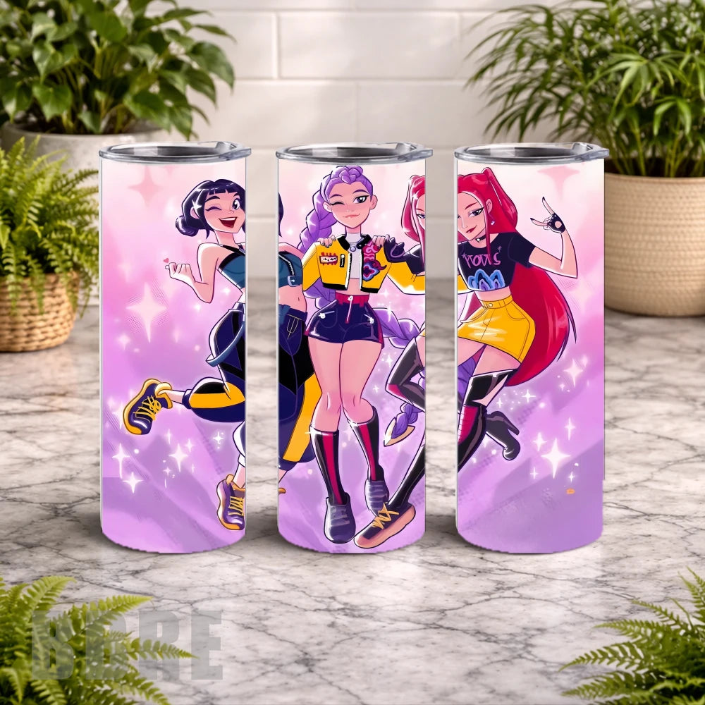 Stylish Trio 20 OZ Wrap Mockup