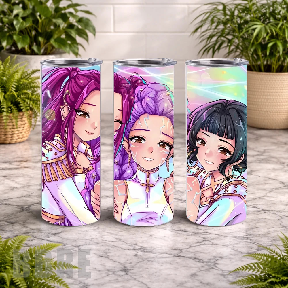 Colorful Friends 20 OZ Wrap Mockup