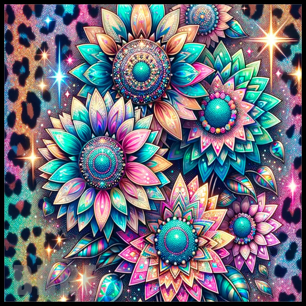 Floral Burst 15 20 OZ Sublimation Wrap