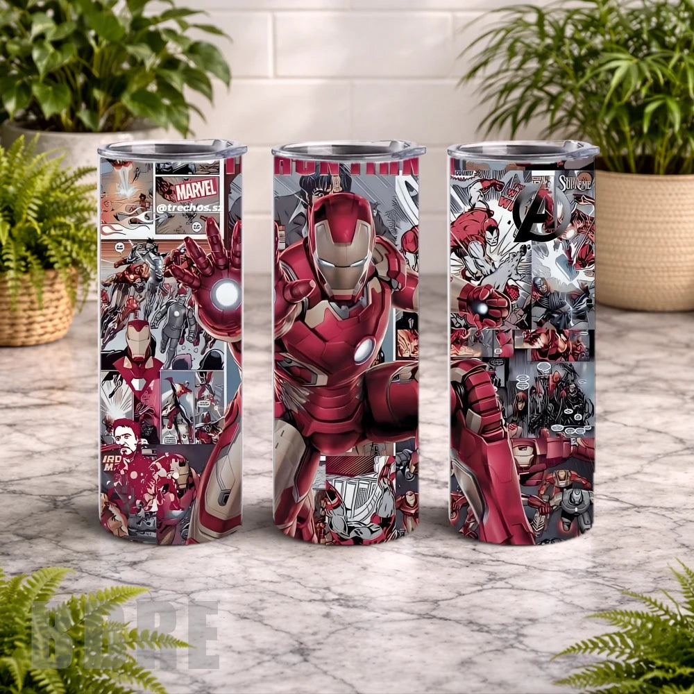 Iron Man 20 OZ Wrap Mockup