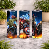 Heroic Avengers 20 OZ Wrap Mockup