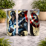 Heroic Shield 20 OZ Wrap Mockup