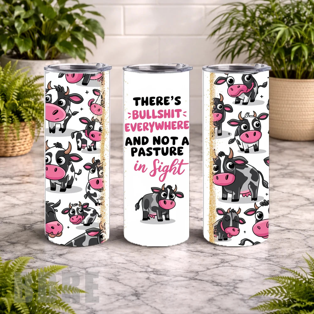 Funny Cow 20 OZ Wrap Mockup