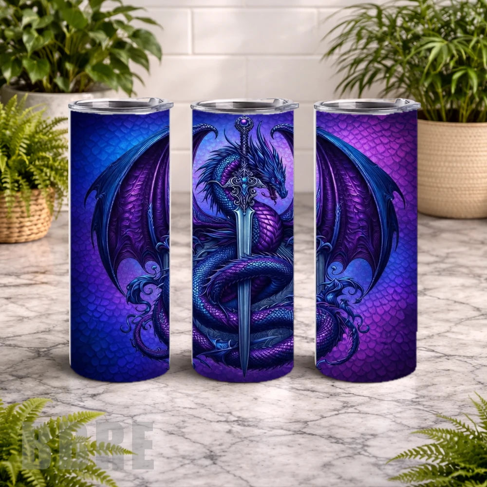 Dragon Sword 2 20 OZ Wrap Mockup