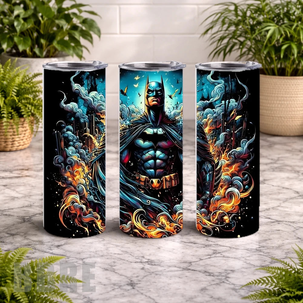 Heroic Batman 20 OZ Wrap Mockup