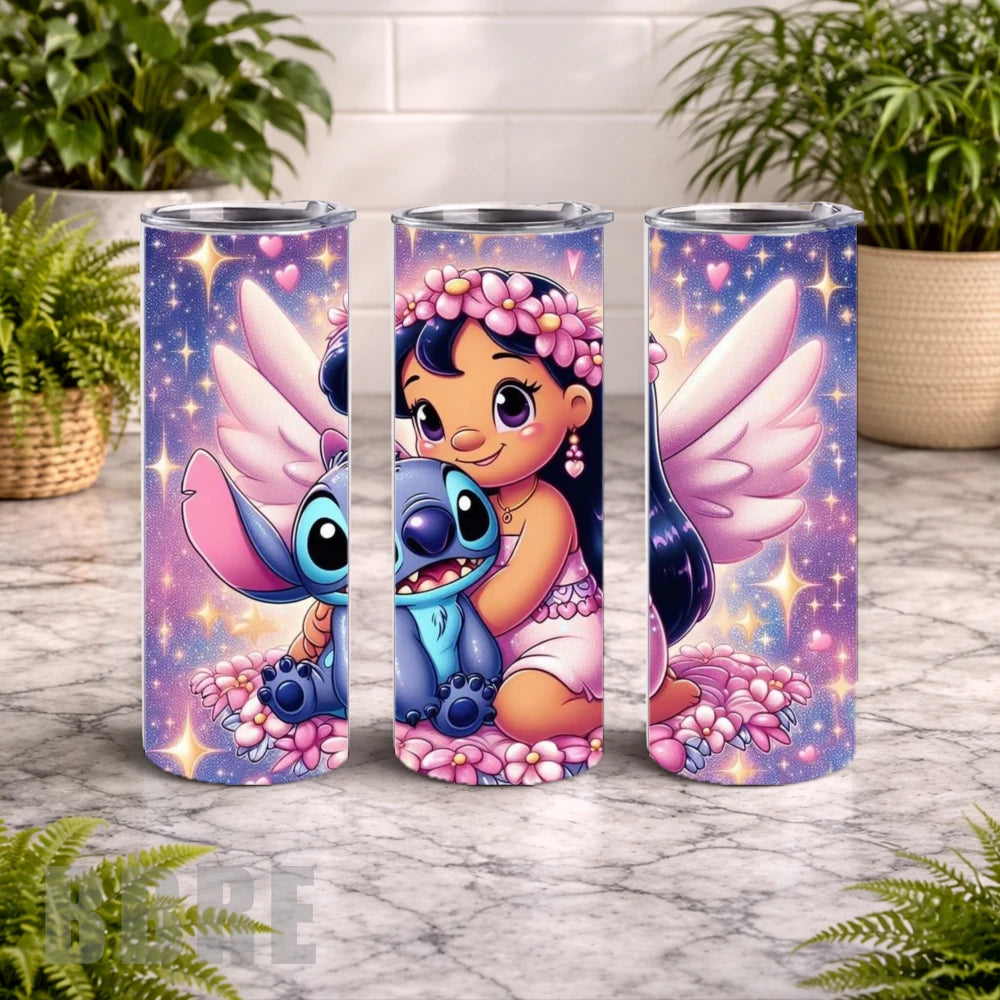 Angel Girl 20 OZ Wrap Mockup