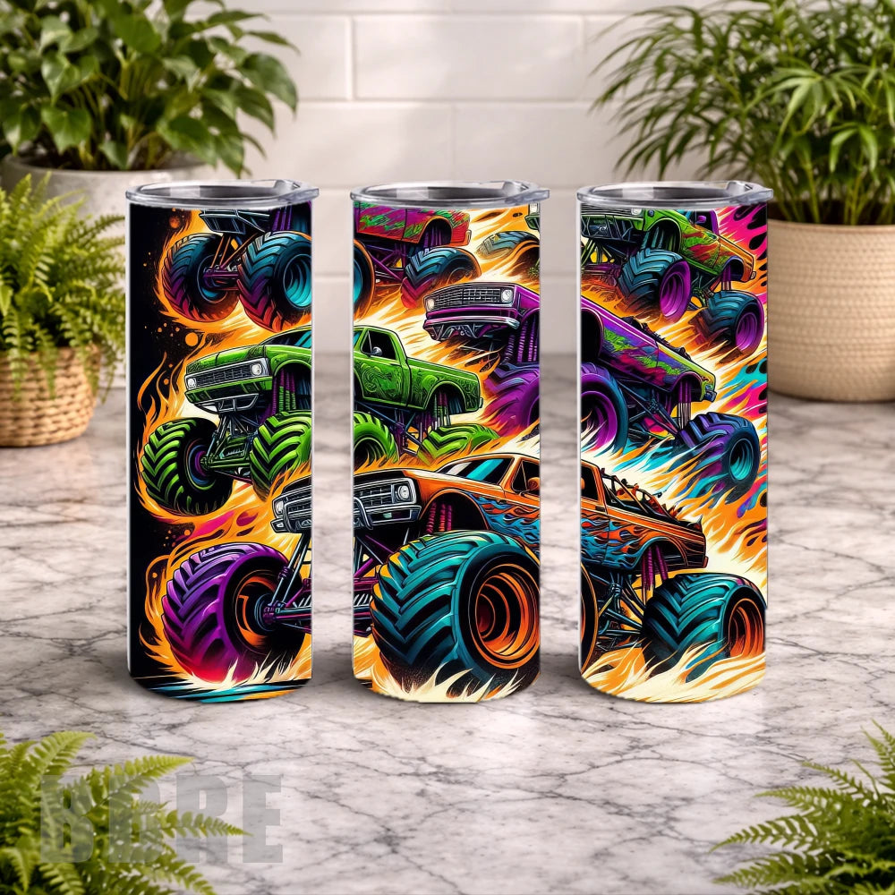 Monster Truck 2 20 OZ Wrap Mockup