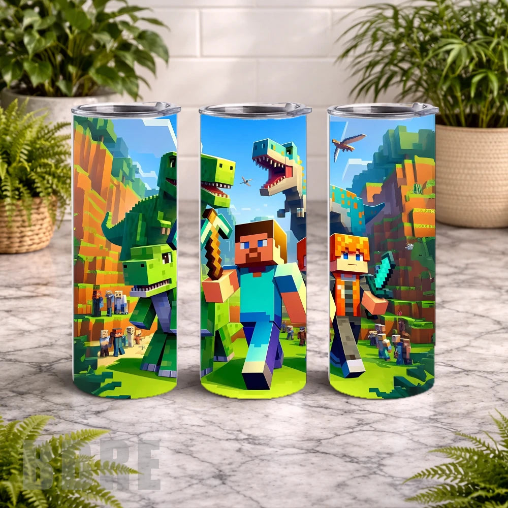 Minecraft Adventure 4 20 OZ Wrap Mockup