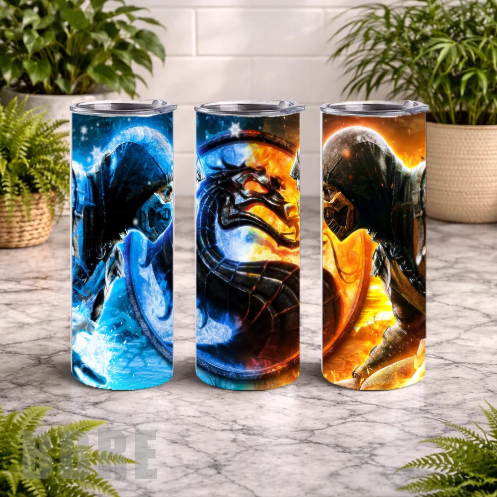 Mortal Kombat 2 20 OZ Wrap Mockup