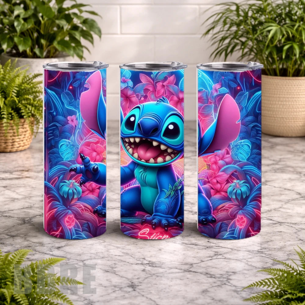 Stitch Tumbler 20 OZ Wrap Mockup