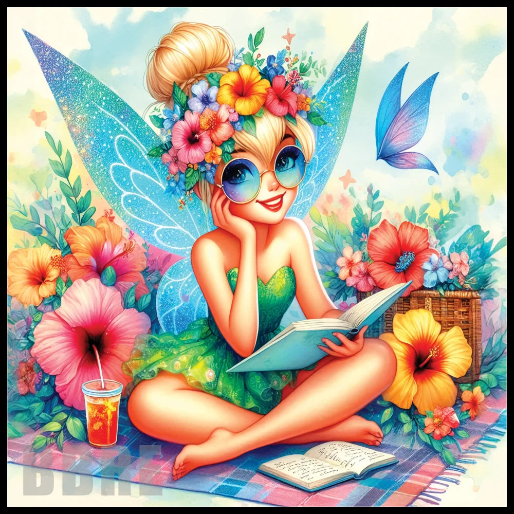 Fairy Reading 20 OZ Sublimation Wrap