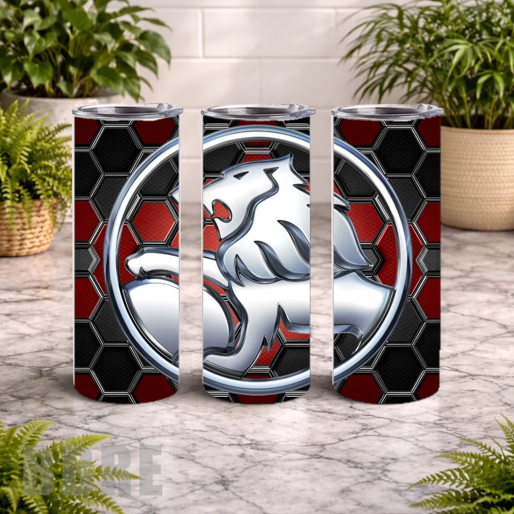 Lion Emblem 20 OZ Wrap Mockup