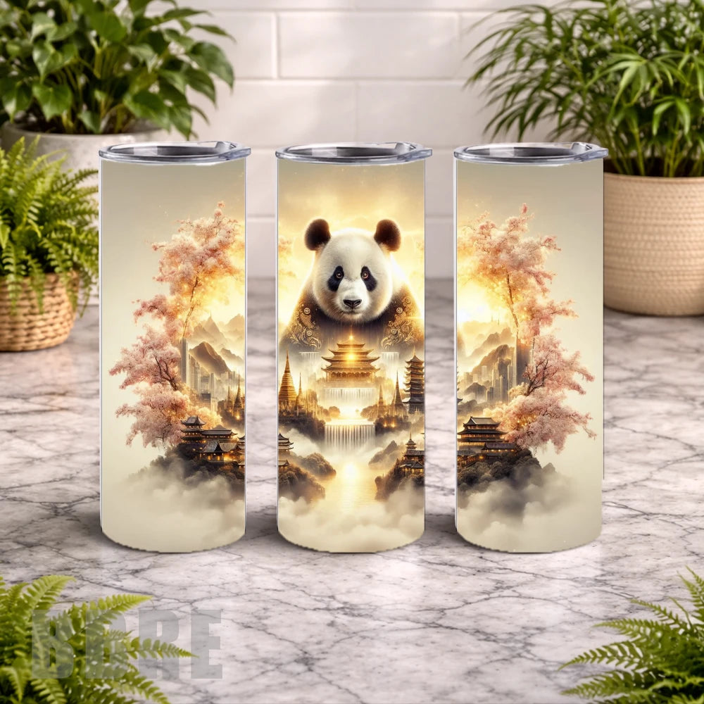 Panda Paradise 20 OZ Wrap Mockup