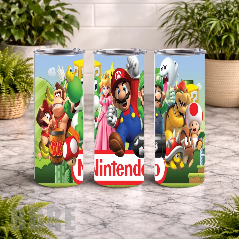Nintendo Adventure 20 OZ Wrap Mockup