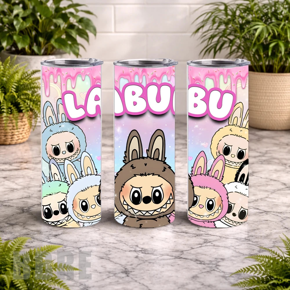 Labubu Tumbler 20 OZ Wrap Mockup