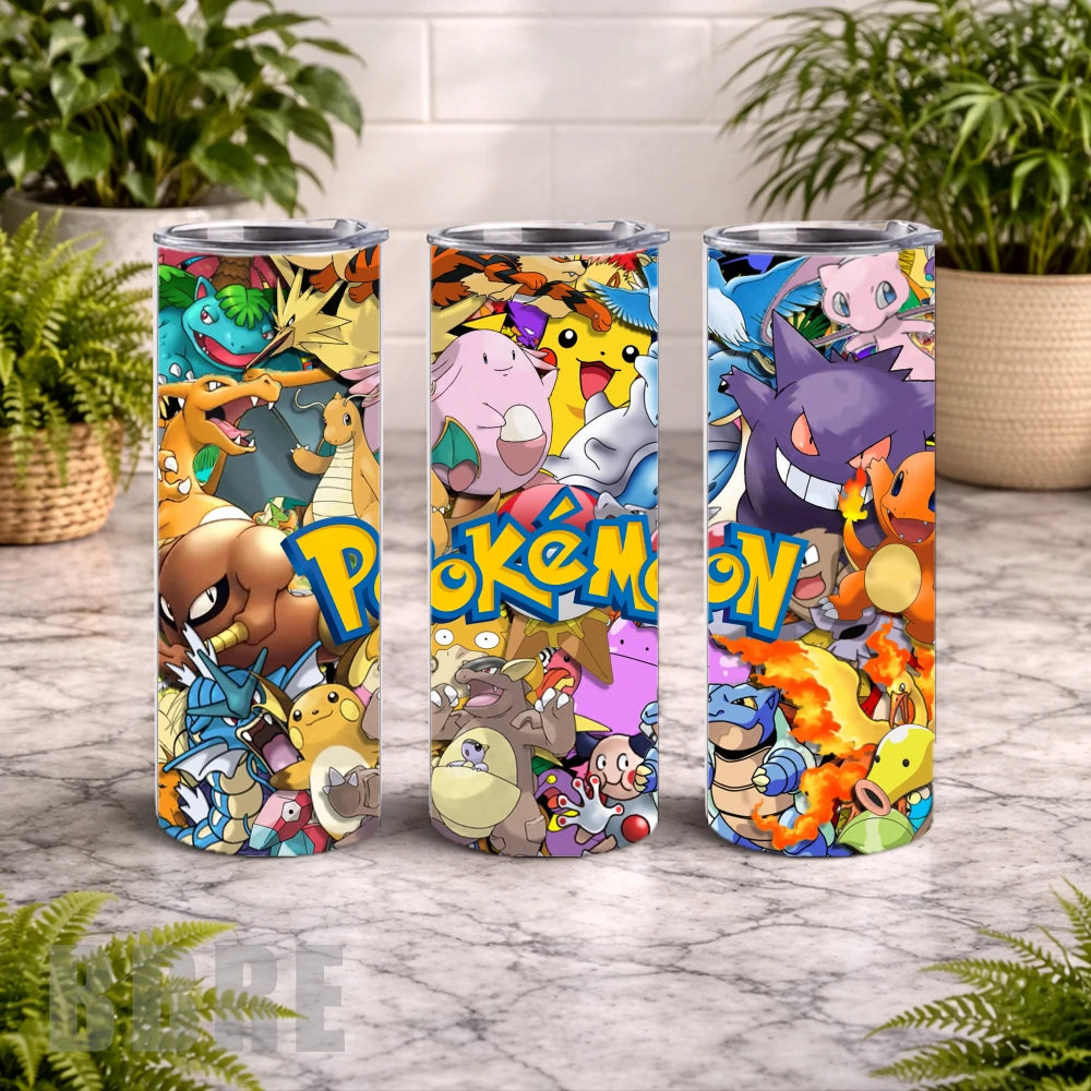 Pokemon Adventure 3 20 OZ Wrap Mockup