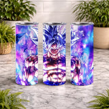 Super Saiyan Art 20 OZ Wrap Mockup