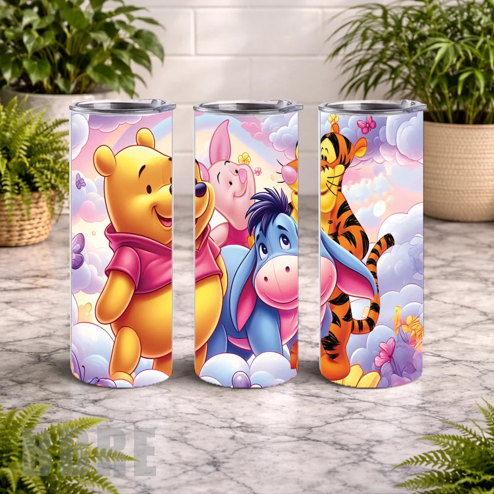 Winnie Pooh 3 20 OZ Wrap Mockup