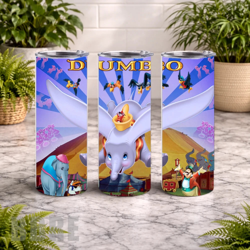 Dumbo Tumbler 20 OZ Wrap Mockup