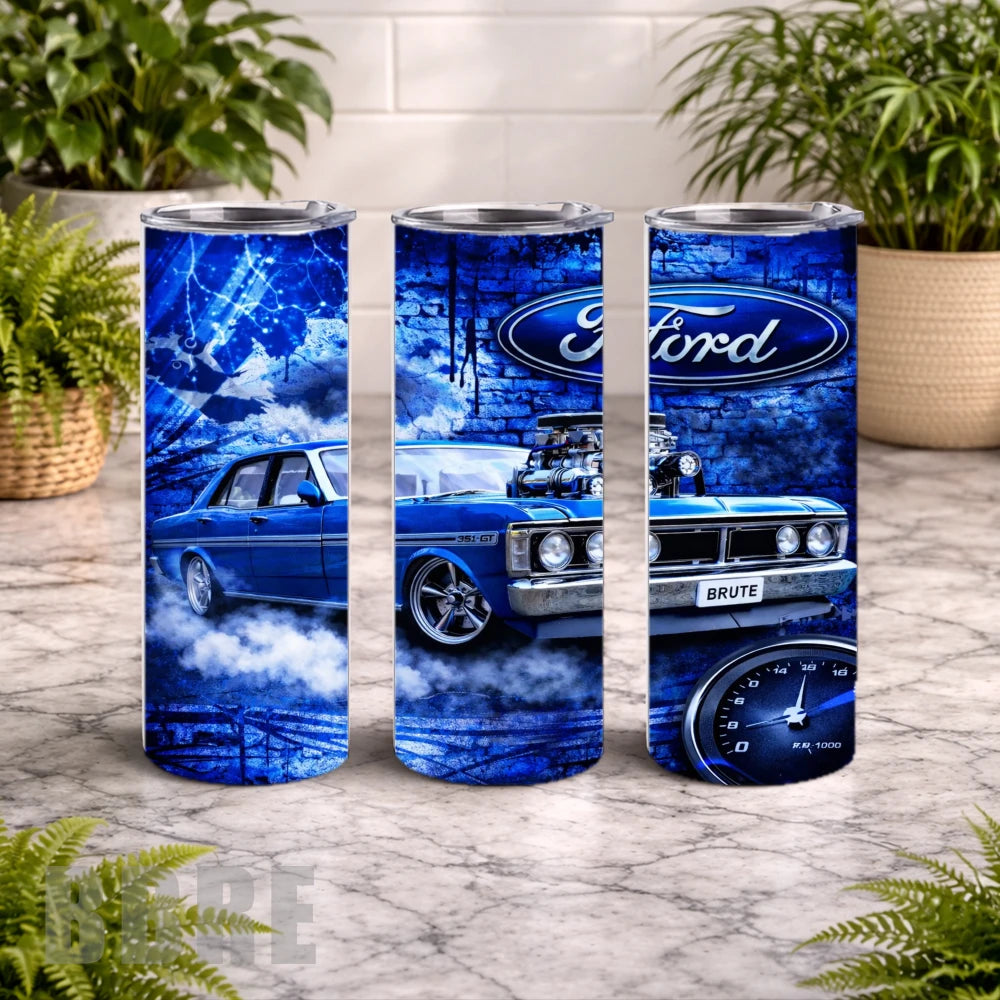 Ford Brute 20 OZ Wrap Mockup