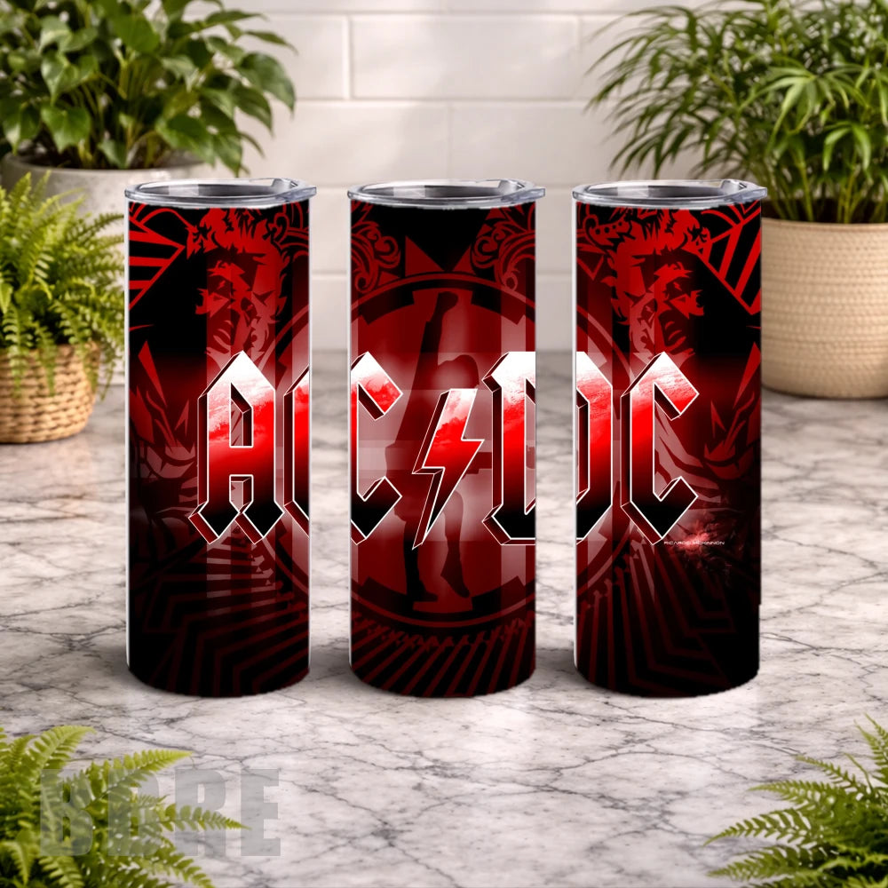 Rock Band 20 OZ Wrap Mockup