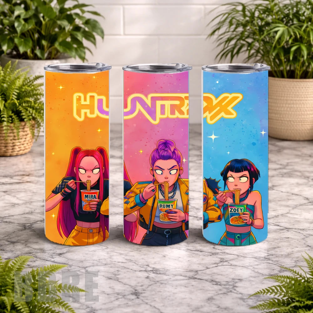 Hungry Trio 20 OZ Wrap Mockup
