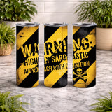 Caution Skull 20 OZ Wrap Mockup