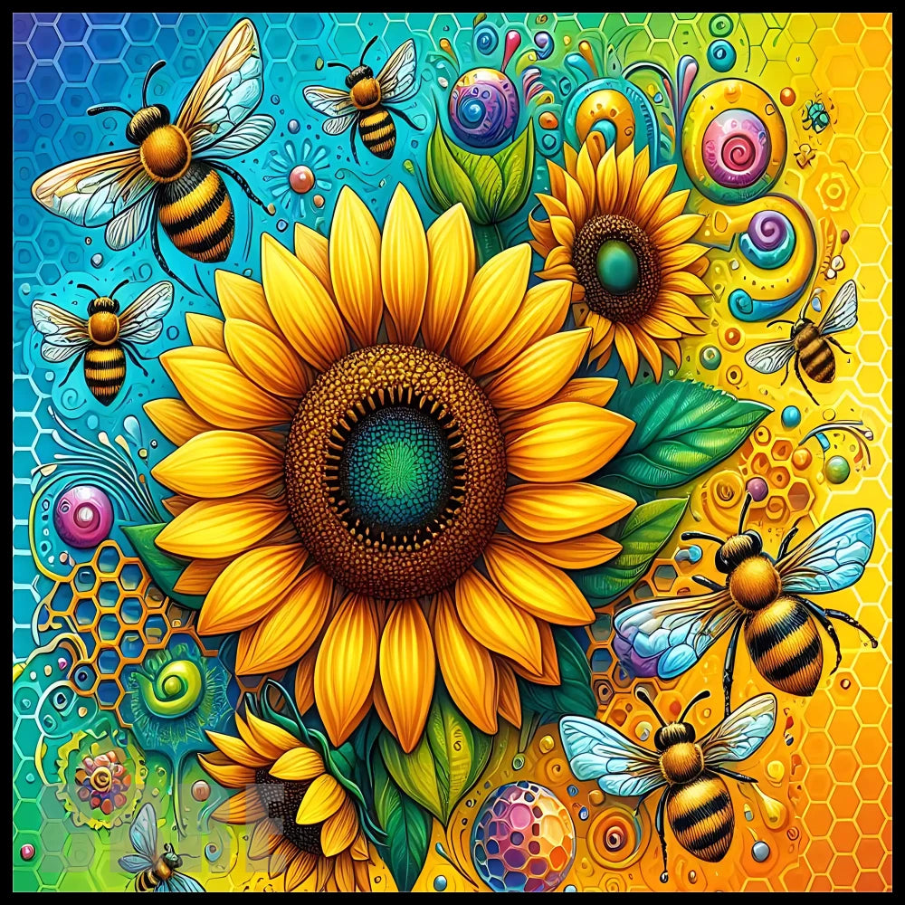 Bee Blossom 4 20 OZ Sublimation Wrap