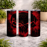 Crimson Skull 20 OZ Wrap Mockup