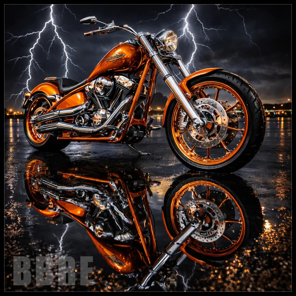 Orange Motorcycle 20 OZ Sublimation Wrap