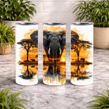 Majestic Elephant 7 20 OZ Wrap Mockup