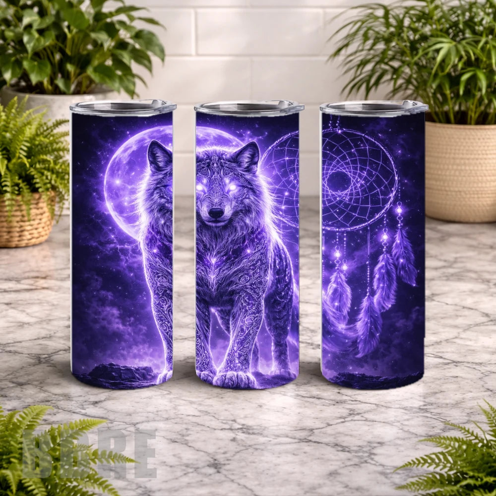 Mystic Wolf 20 OZ Wrap Mockup