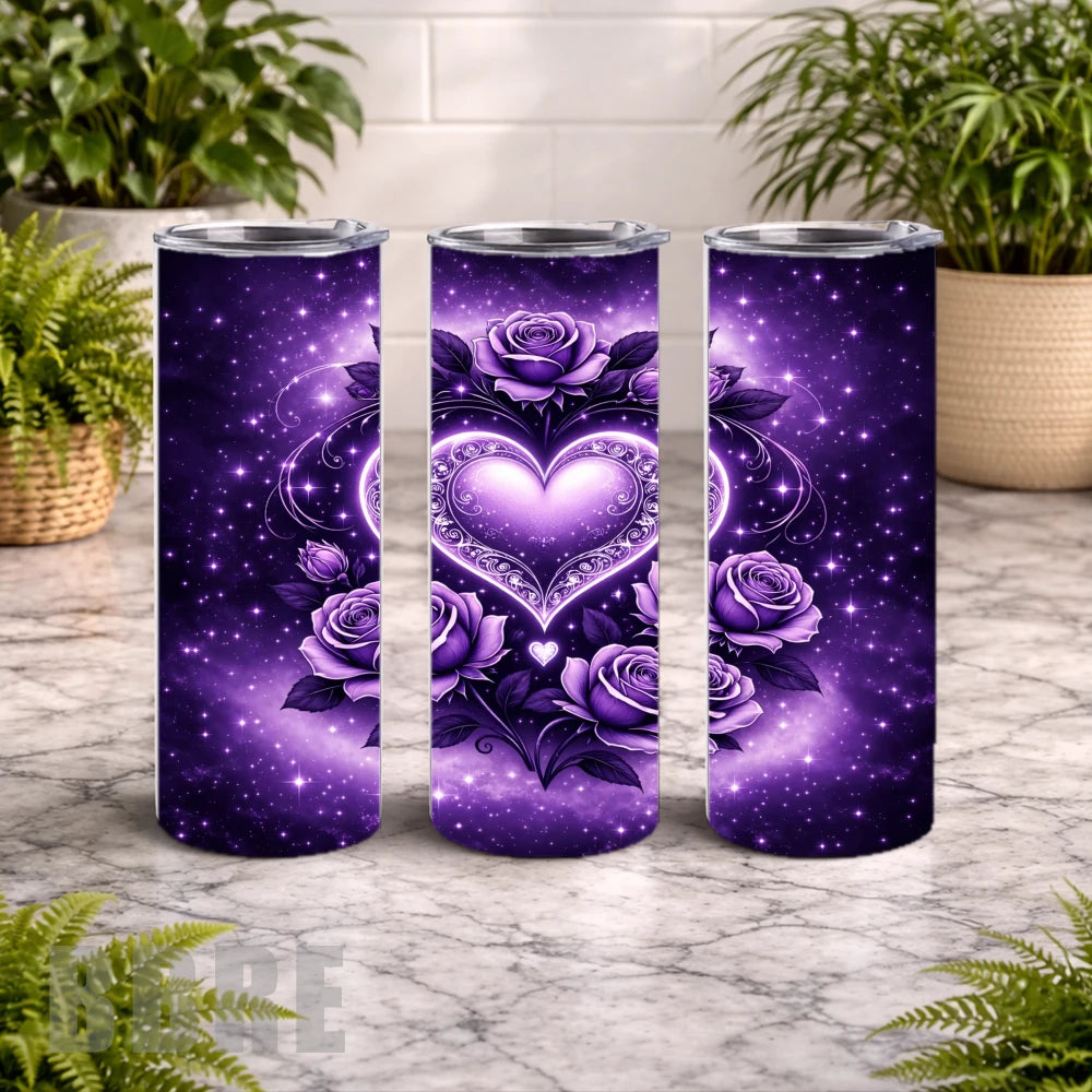 Purple Heart 20 OZ Wrap Mockup