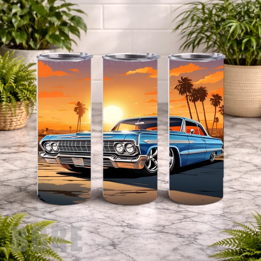 Classic Car 20 OZ Wrap Mockup