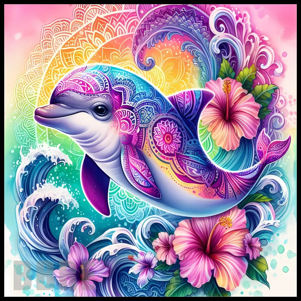 Dolphin Paradise 2 20 OZ Sublimation Wrap