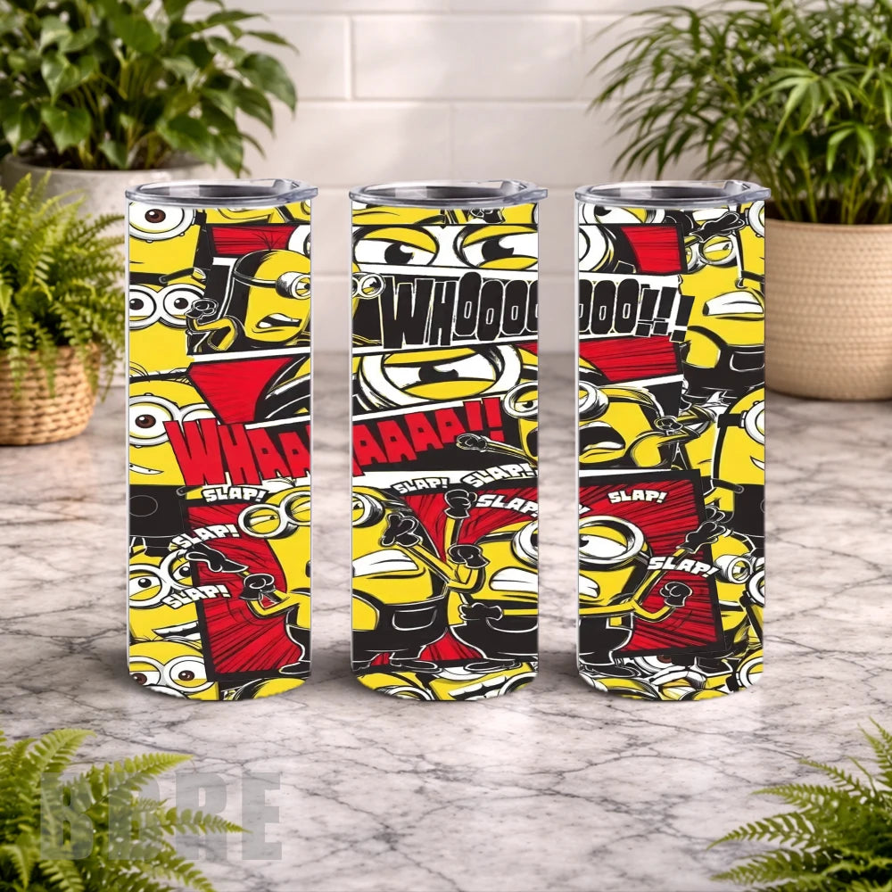 Minion Mayhem 20 OZ Wrap Mockup