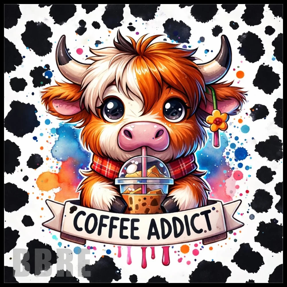Coffee Addict 20 OZ Sublimation Wrap