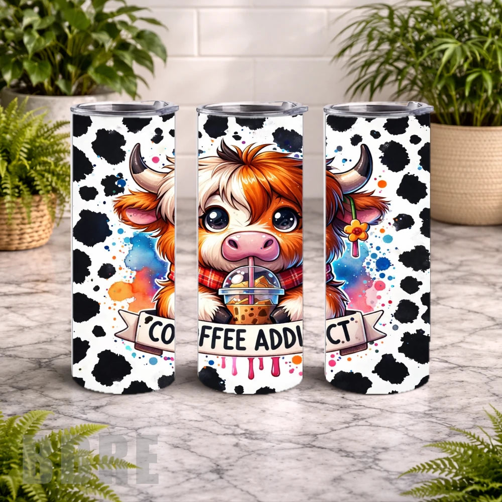Coffee Addict 20 OZ Wrap Mockup
