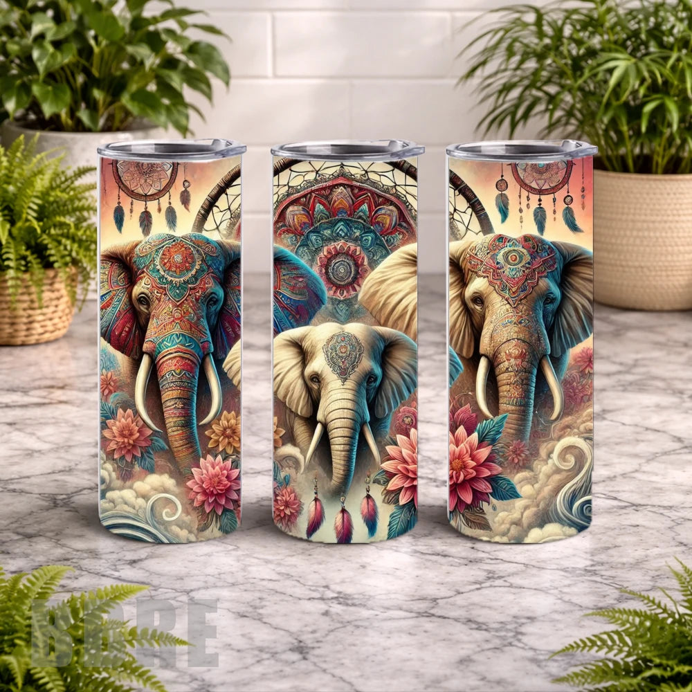 Elephant Dream 20 OZ Wrap Mockup