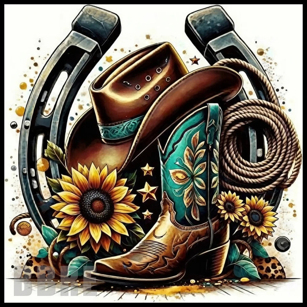 Cowboy Boots 20 OZ Sublimation Wrap
