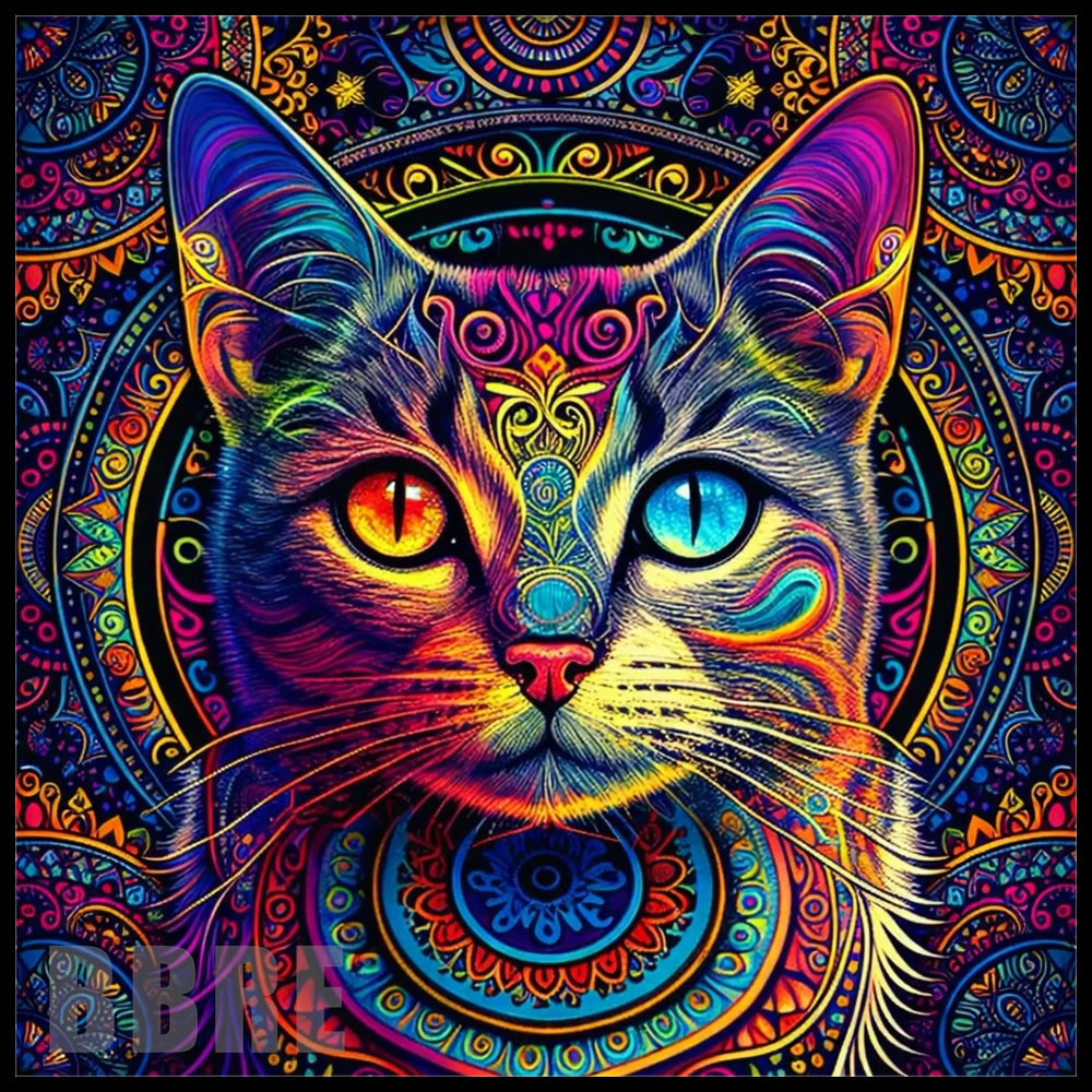 Psychedelic Cat 20 OZ Sublimation Wrap